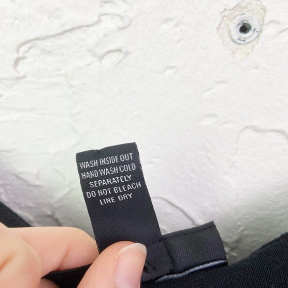 Y2K Early 2000s Retro INC Black Sequin Babydoll Tank Top Size Medium - Picture 5 of 6